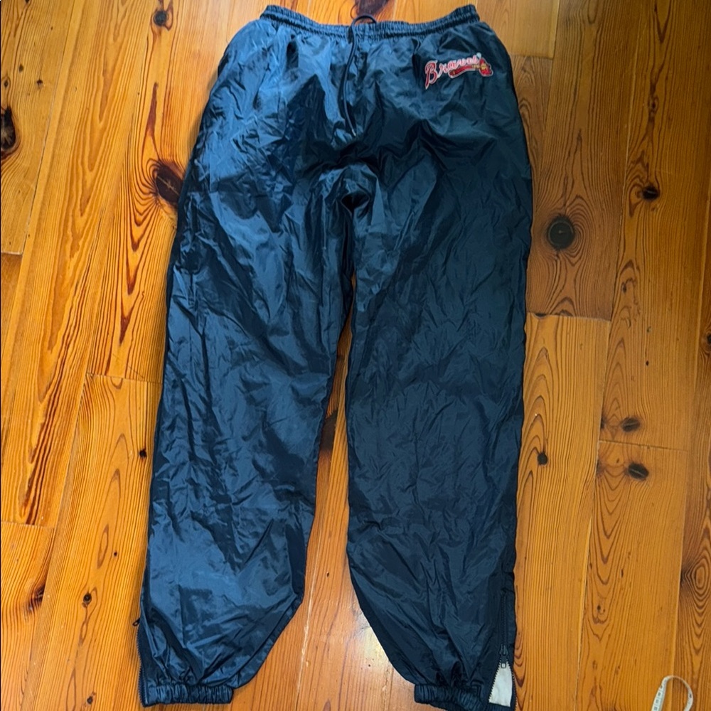 MLB Atlanta Braves Vintage Medium Navy Blue  windbreaker  Pants